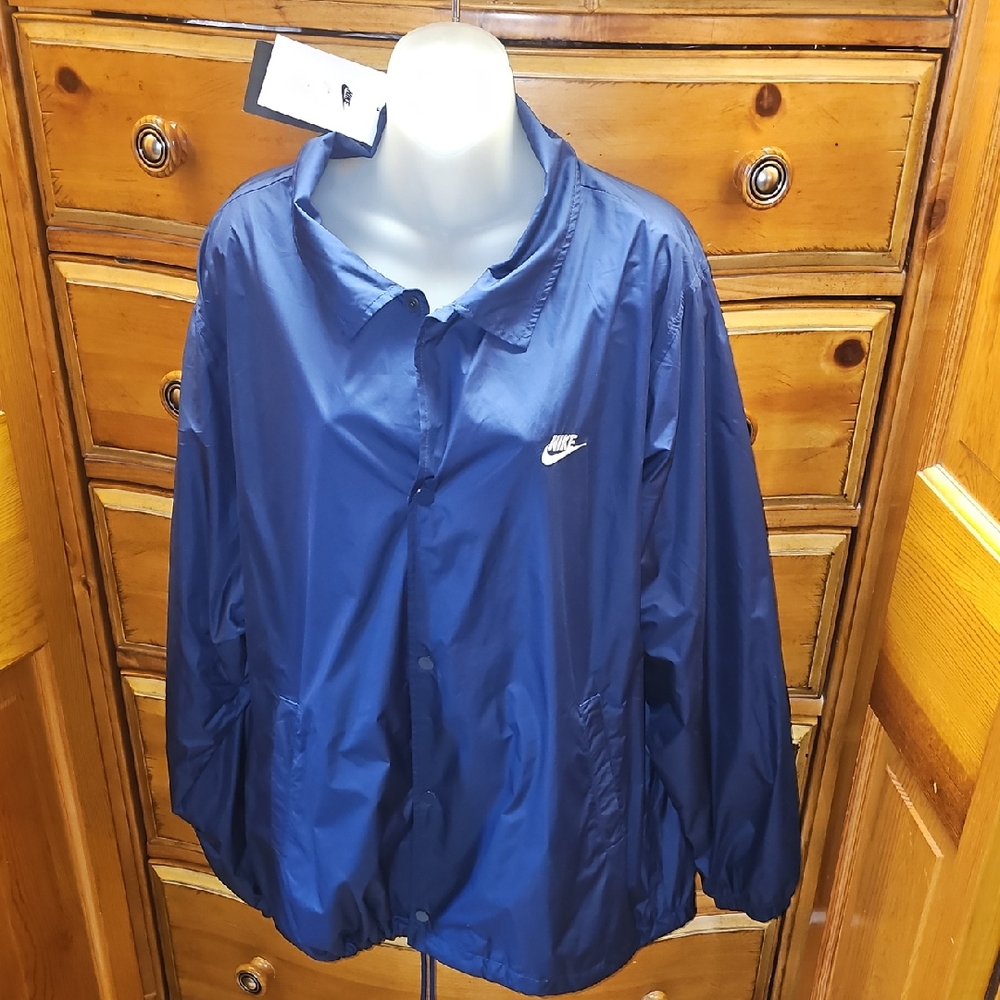 Nike Navy Blue Windbreaker Jacket